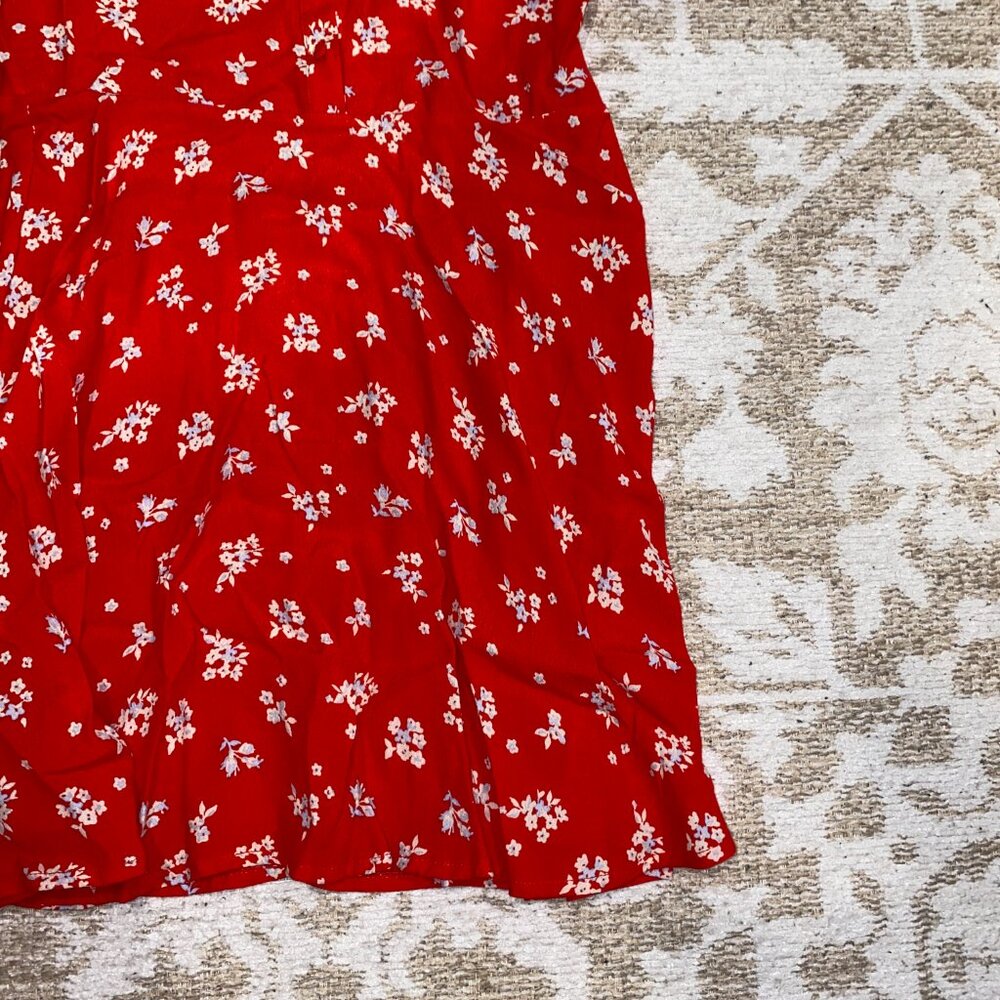 Red Floral Dress - Picture 4 of 4